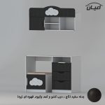 میز تحریر و صندلی اعیان مدل FH763 مجموعه سه عددی - Image 7