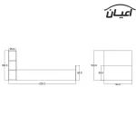 تخت خواب یکنفره اعیان مدل FH420 سایز 90x200 سانتی متر - Image 2