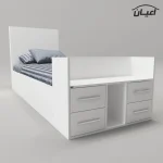تخت خواب یکنفره اعیان مدل FH362 سایز 90x200 سانتی متر - Image 5