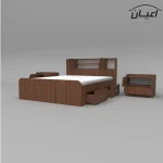 سرویس خواب دونفره اعیان مدل FH508 سایز 160x200 سانتی متر مجموعه 3 عددی - Image 3