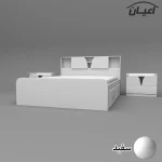 سرویس خواب دونفره اعیان مدل FH508 سایز 160x200 سانتی متر مجموعه 3 عددی - Image 11