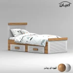 تخت خواب نوجوان اعیان مدل FH904 سایز 80x180 سانتی متر - Image 2