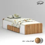 تخت خواب ملامینه یک نفره اعیان مدل FH966 سایز 80x180 سانتی متر - Image 8