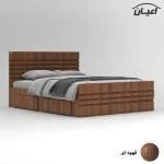 تخت خواب ملامینه دو نفره اعیان مدل FH860 سایز 160x200 سانتی متر (فروش ویژه) - Image 2