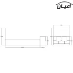 تخت خواب یکنفره اعیان مدل FH418 سایز 90x200 سانتی متر - Image 2