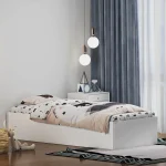 تخت خواب ملامینه یک نفره اعیان مدل FH940 سایز 80x180 سانتی متر