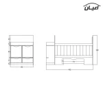 تختخواب کودک اعیان مدل FH368 - Image 2