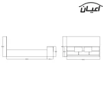 تخت خواب دونفره اعیان مدل FH417 سایز 160x200 سانتی متر - Image 2