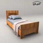 تخت خواب یکنفره اعیان مدل FH363 سایز 90x200 سانتی متر - Image 3
