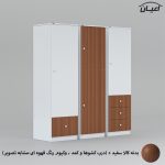 کمد لباس چندمنظوره اعیان مدل FH696 مجموعه سه عددی - Image 6
