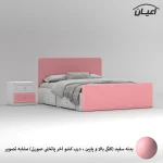 تخت خواب ملامینه دو نفره اعیان مدل FH816 سایز 160x200 سانتی متر مجموعه دو عددی - Image 6