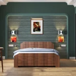 تخت خواب دونفره اعیان مدل FH300 سایز 160x200 سانتی متر
