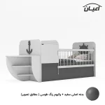 تختخواب کودک طرح کشتی اعیان مدل FH667 - Image 7