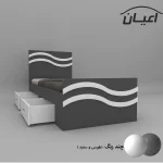 تخت خواب یکنفره اعیان مدل FH582 سایز 120x200 سانتی متر - Image 9