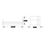 تخت خواب یکنفره اعیان مدل FH318 سایز 90x200 سانتی متر - Image 6