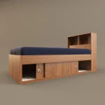 تخت خواب یک نفره مدل FH297 سایز 100x225 سانتی متر - Image 3