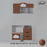 میز تحریر و صندلی اعیان مدل FH763 مجموعه سه عددی - Image 6