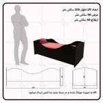 تخت خواب یکنفره اعیان مدل FH656 - Image 3