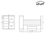 تختخواب کودک اعیان مدل FH354 - Image 2