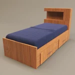 تخت خواب یک نفره  مدل FH302 سایز 220x96 سانتی متر - Image 3