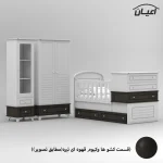 سرویس خواب کودک و نوزاد  اعیان مدل FH908 مجموعه سه عددی - Image 2