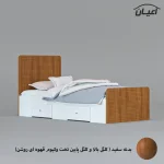 تخت خواب یک نفره اعیان مدل FH811 سایز 80x180 سانتی متر - Image 13
