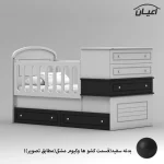 تختخواب کودک اعیان مدل FH906 سایز 180 × 80 - Image 4