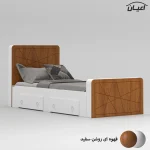 تخت خواب یک نفره اعیان مدل FH719 سایز 90x200 سانتی متر - Image 5
