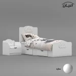 ست تخت خواب یک نفره اعیان مدل FH764 سایز 80x180 سانتی متر مجموعه دو عددی - Image 5