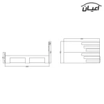 تخت خواب دونفره اعیان مدل FH357 سایز 160x200 سانتی متر - Image 6