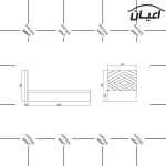 تخت خواب یکنفره اعیان مدل FH451 سایز 90x200 سانتی متر - Image 5