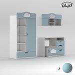 کمد کودک اعیان مدل FH765 به همراه میز تحریر و صندلی و کتابخانه - Image 8