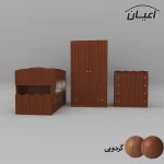 سرویس تخت و کمد کودک و نوزاد اعیان مدل FH594 مجموعه سه عددی - Image 6