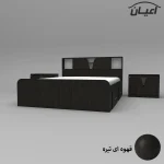 سرویس خواب دونفره اعیان مدل FH508 سایز 160x200 سانتی متر مجموعه 3 عددی - Image 8