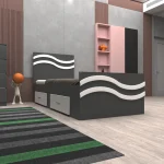 تخت خواب یکنفره اعیان مدل FH582 سایز 120x200 سانتی متر - Image 5