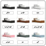 ست تخت خواب یک نفره اعیان مدل FH775 سایز 90x200 سانتی متر مجموعه دو عددی - Image 15