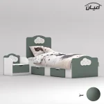 ست تخت خواب یک نفره اعیان مدل FH764 سایز 80x180 سانتی متر مجموعه دو عددی - Image 6