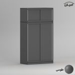 کمد لباس چندمنظوره اعیان مدل FH963 طول 120 سانتی متر مجموعه دو عددی - Image 5