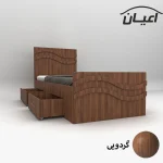 تخت خواب یکنفره اعیان مدل FH582 سایز 120x200 سانتی متر - Image 6