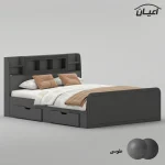 تخت خواب ملامینه دو نفره اعیان مدل FH983 سایز 160x200 سانتی متر - Image 3
