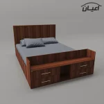 تخت خواب دونفره اعیان مدل FH361 سایز 160x200 سانتی متر - Image 5