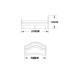 تخت خواب دونفره مدل FH277 سایز 210×160 سانتی متر - Image 4