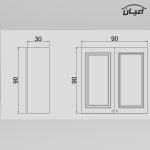کابینت آشپزخانه اعیان مدل FH C24  | گارانتی اصالت و سلامت فیزیکی کالا - Image 4