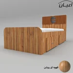 تخت خواب یکنفره اعیان مدل FH514 سایز 90x200 سانتی متر - Image 2