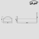 تخت خواب یکنفره اعیان مدل FH404 سایز 90x200 سانتی متر - Image 2