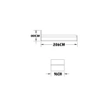 تخت خواب یک نفره اعیان مدل FH273 سایز 90x200 سانتی متر - Image 2
