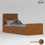 تخت خواب یک نفره اعیان مدل FH719 سایز 90x200 سانتی متر - Image 3