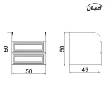 میز پاتختی اعیان مدل  FH401 - Image 3