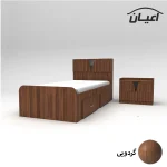 سرویس خواب یکنفره  اعیان مدل FH507 سایز 90x200 سانتی متر مجموعه دو عددی - Image 3