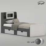 تخت خواب ملامینه یک نفره اعیان مدل FH981 سایز 90x200 سانتی متر - Image 8